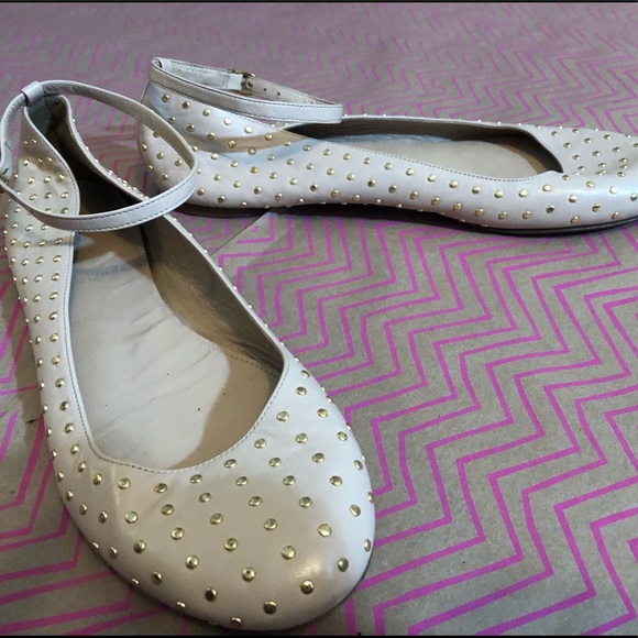 Made in Italy. J. Crew Ballet Flats with studs and ankle straps - Picture 3 of 7
